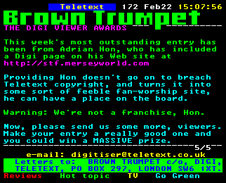 Digitiser Brown Trumpet