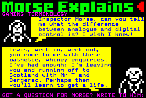 Digitiser's Inspector Morse and Lewis