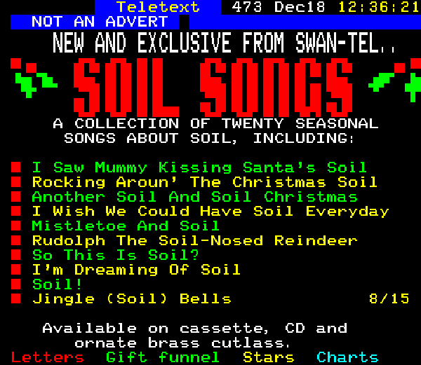 Digitiser Joke Advert: Soil Songs