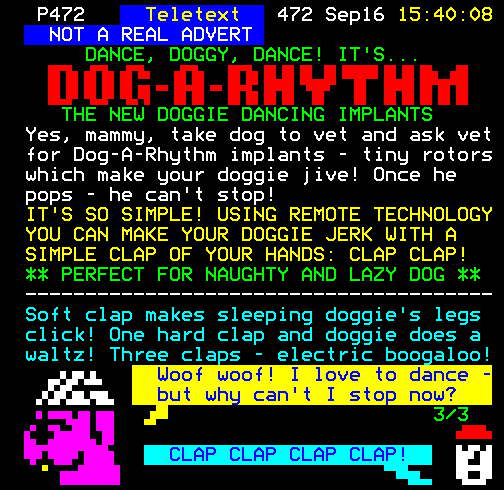 Digitiser Joke Advert: Dog-A-Rhythm