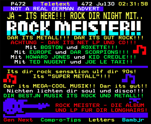 Digitiser Joke Advert: Rock Meister