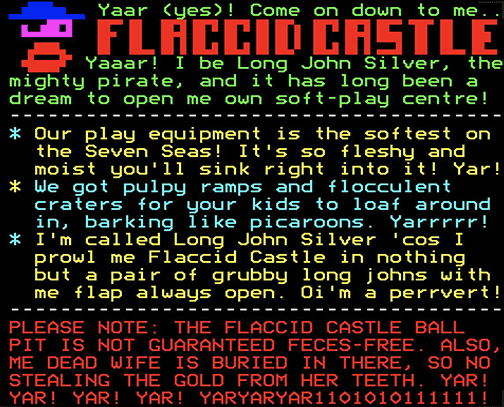 Digitiser Joke Advert: Flaccid Castle