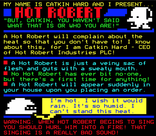 Digitiser Joke Advert: Hot Robert