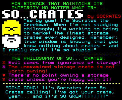 Digitiser Joke Advert: So... Crates