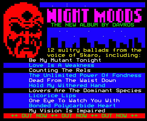 Digitiser Joke Advert: Davros - Night Moods