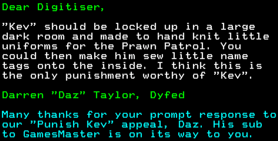 You have messed-up: Digitiser letters