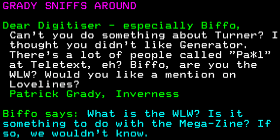 You have messed-up: Digitiser letters