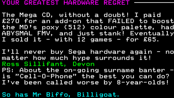 You have messed-up: Digitiser letters