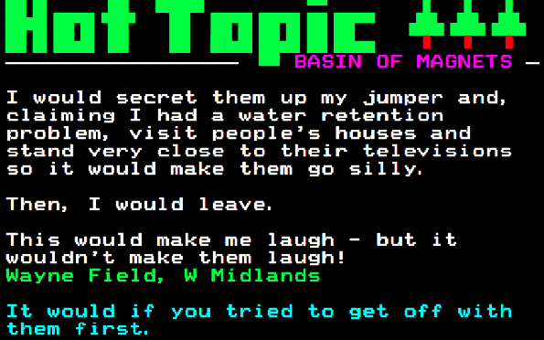 You have messed-up: Digitiser letters