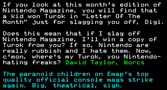 You have messed-up: Digitiser letters