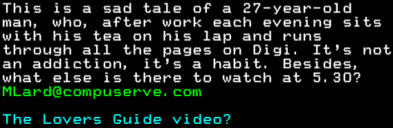 You have messed-up: Digitiser letters