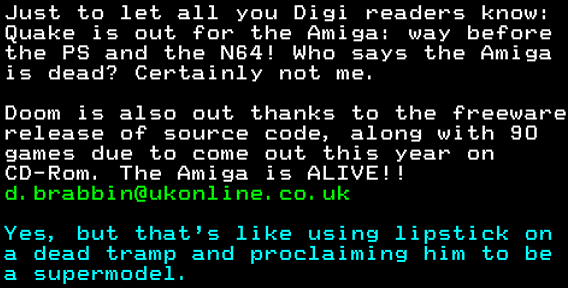 You have messed-up: Digitiser letters