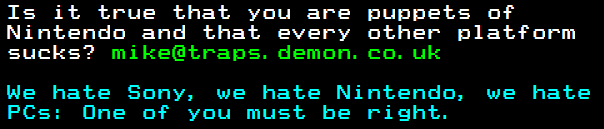 You have messed-up: Digitiser letters