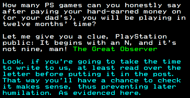 You have messed-up: Digitiser letters