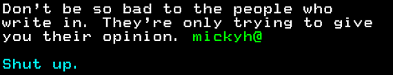 You have messed-up: Digitiser letters