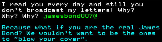 You have messed-up: Digitiser letters