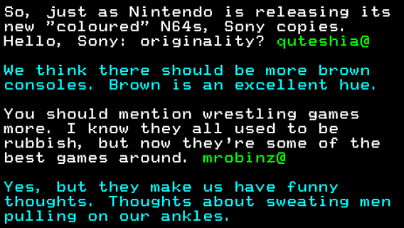 You have messed-up: Digitiser letters