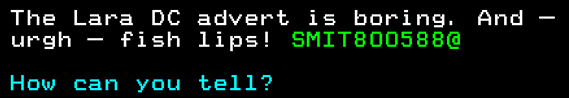 You have messed-up: Digitiser letters