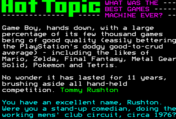 You have messed-up: Digitiser letters