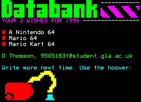 You have messed-up: Digitiser letters