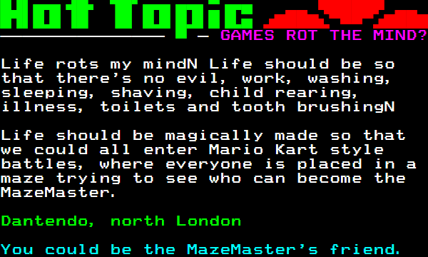 You have messed-up: Digitiser letters