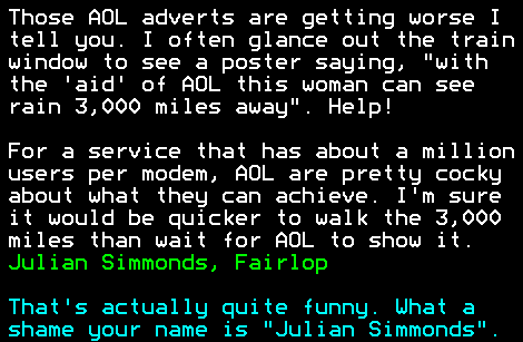 You have messed-up: Digitiser letters