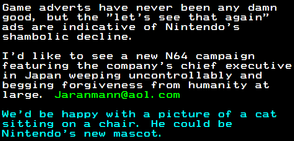 You have messed-up: Digitiser letters