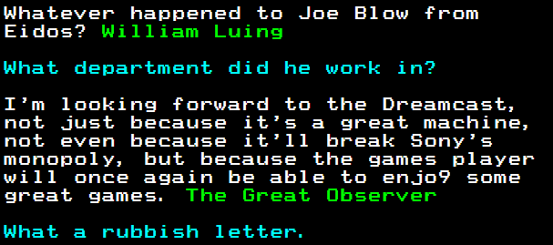 You have messed-up: Digitiser letters