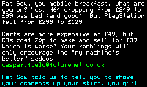 You have messed-up: Digitiser letters