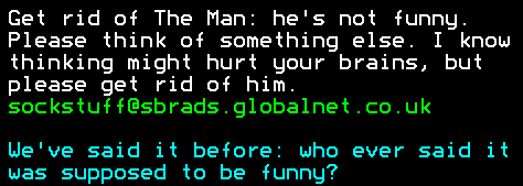 You have messed-up: Digitiser letters