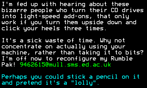 You have messed-up: Digitiser letters