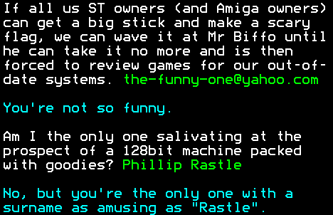 You have messed-up: Digitiser letters