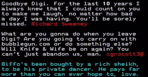 You have messed-up: Digitiser letters