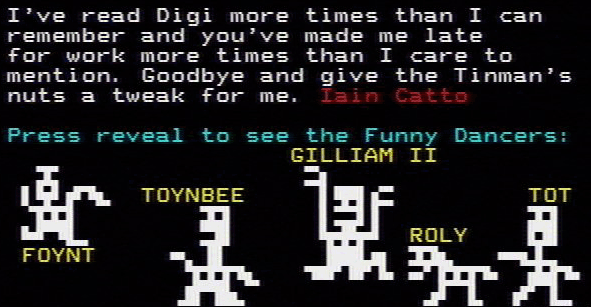 You have messed-up: Digitiser letters