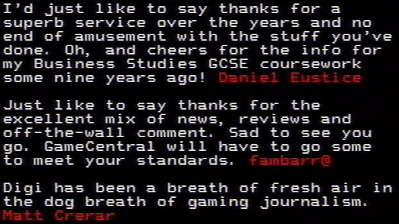 You have messed-up: Digitiser letters