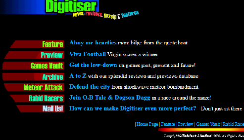 Digitiser Teletext site