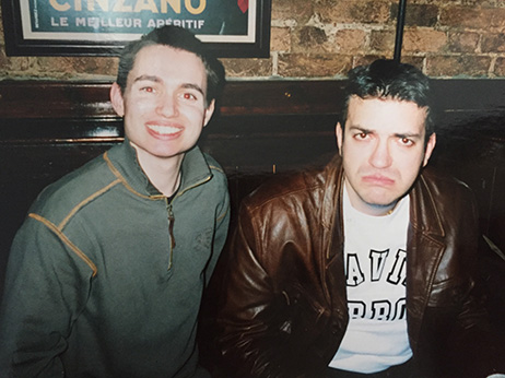 Chris Bell of Super Page 58 (left), with Digitiser's Mr Biffo