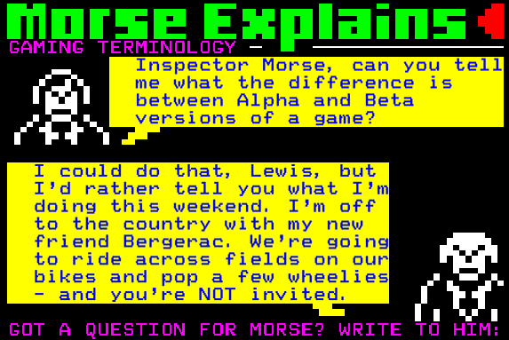 Digitiser's Inspector Morse and Lewis