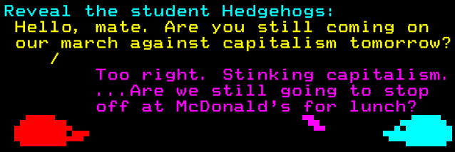 Student hedgehogs