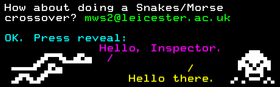 Snakes/Inspector Morse crossover