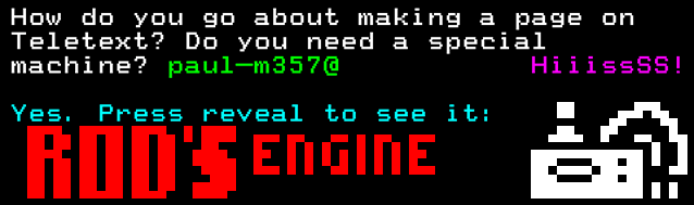 The machine that makes teletext pages