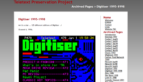 Teletext Preservation Project: Digitiser