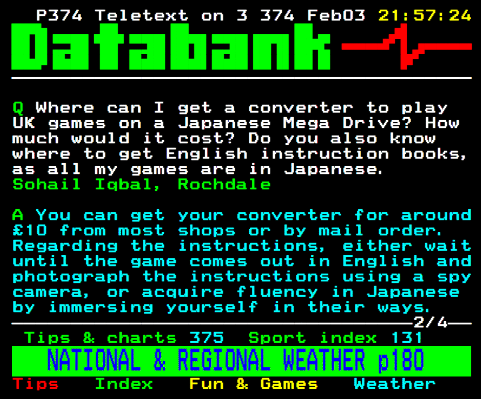 3/2/93 - The Digitiser Vault | Super Page 58 | The Digitiser Tribute Site