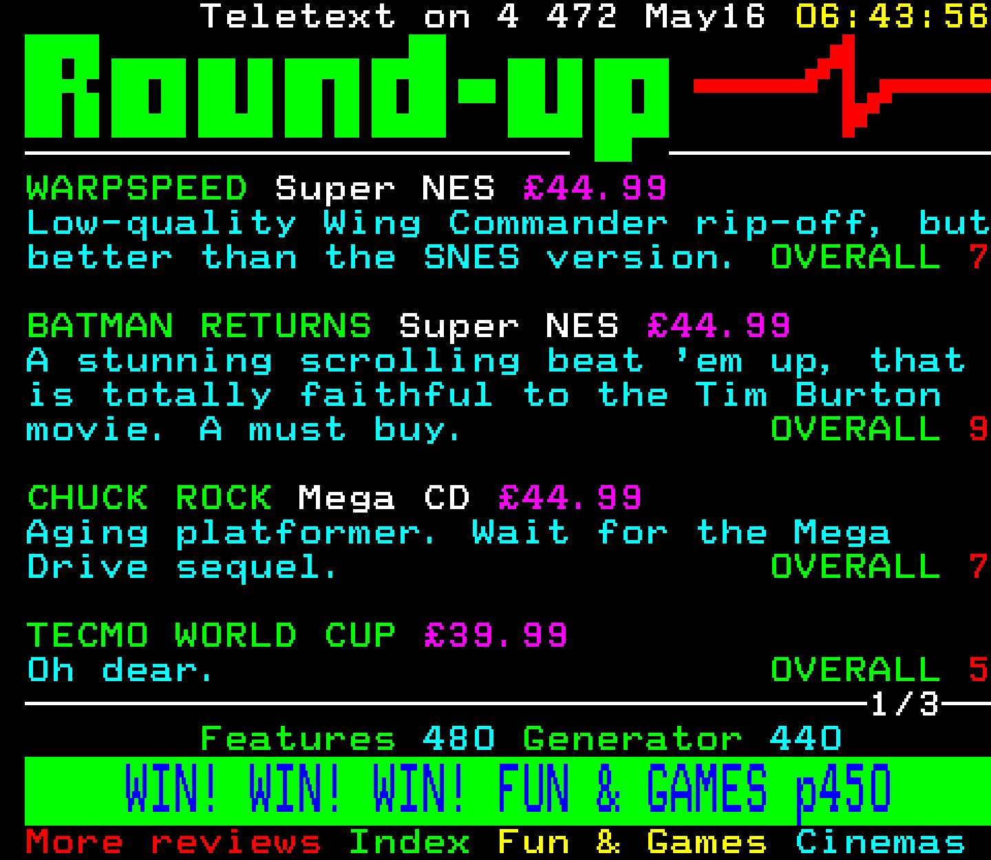 Digitiser, Teletext - 1993
