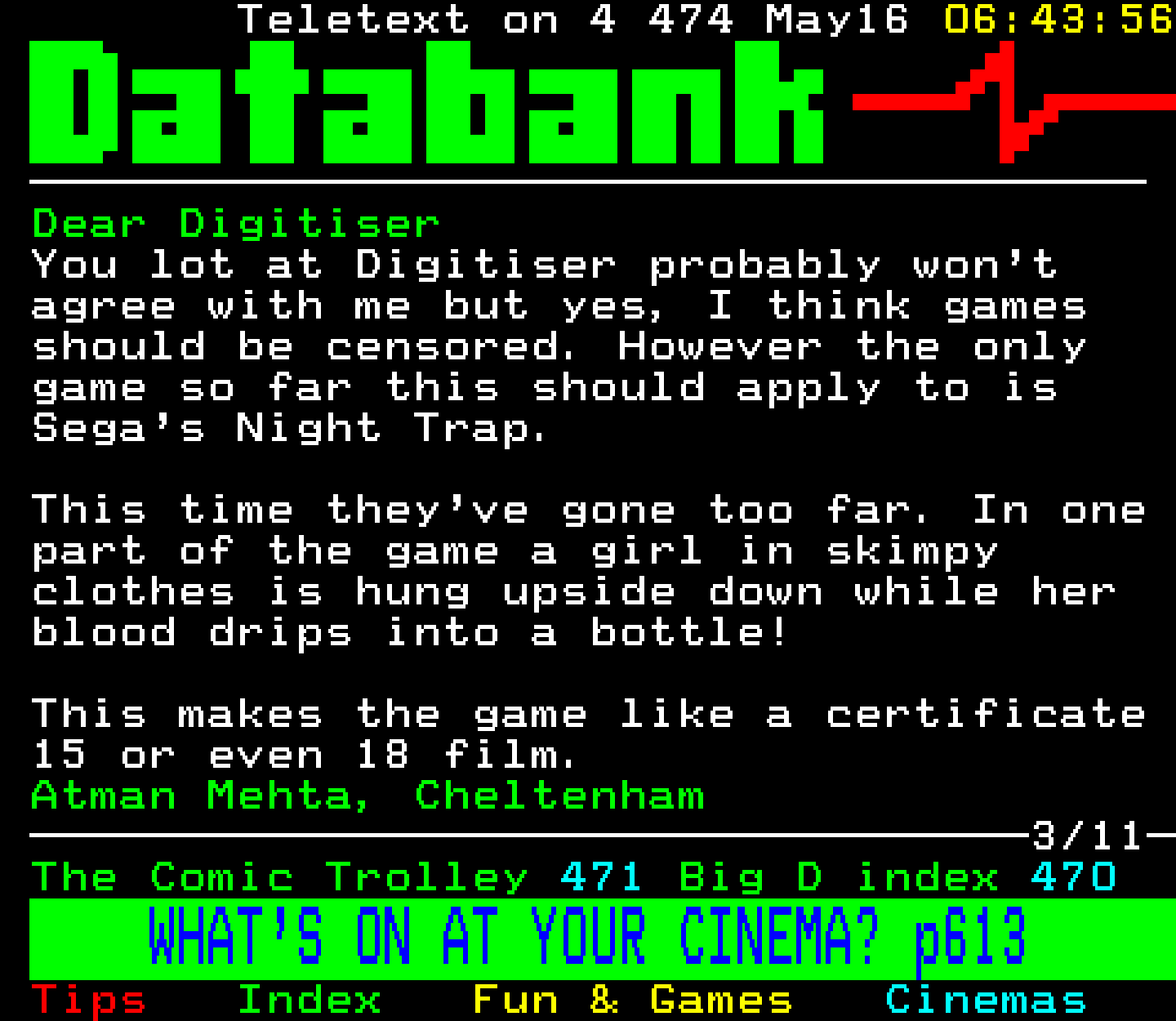 Digitiser, Teletext - 1993
