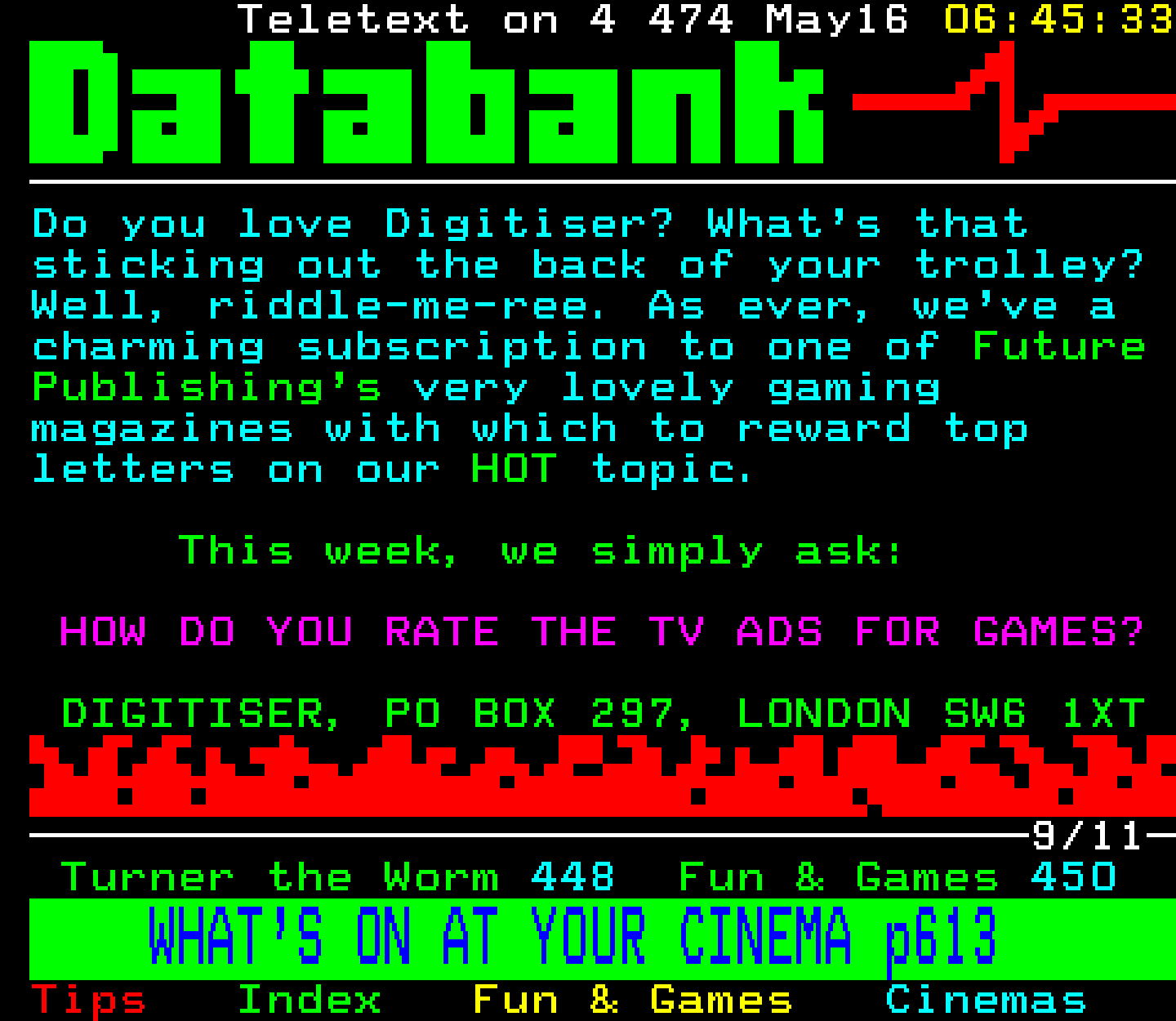 Digitiser, Teletext - 1993