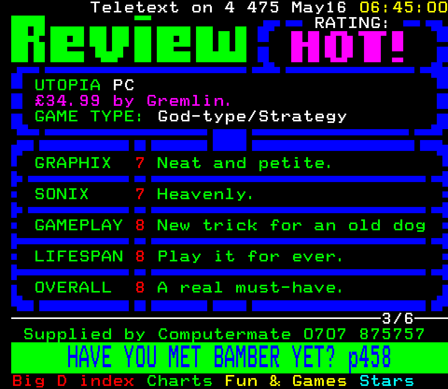 Digitiser, Teletext - 1993