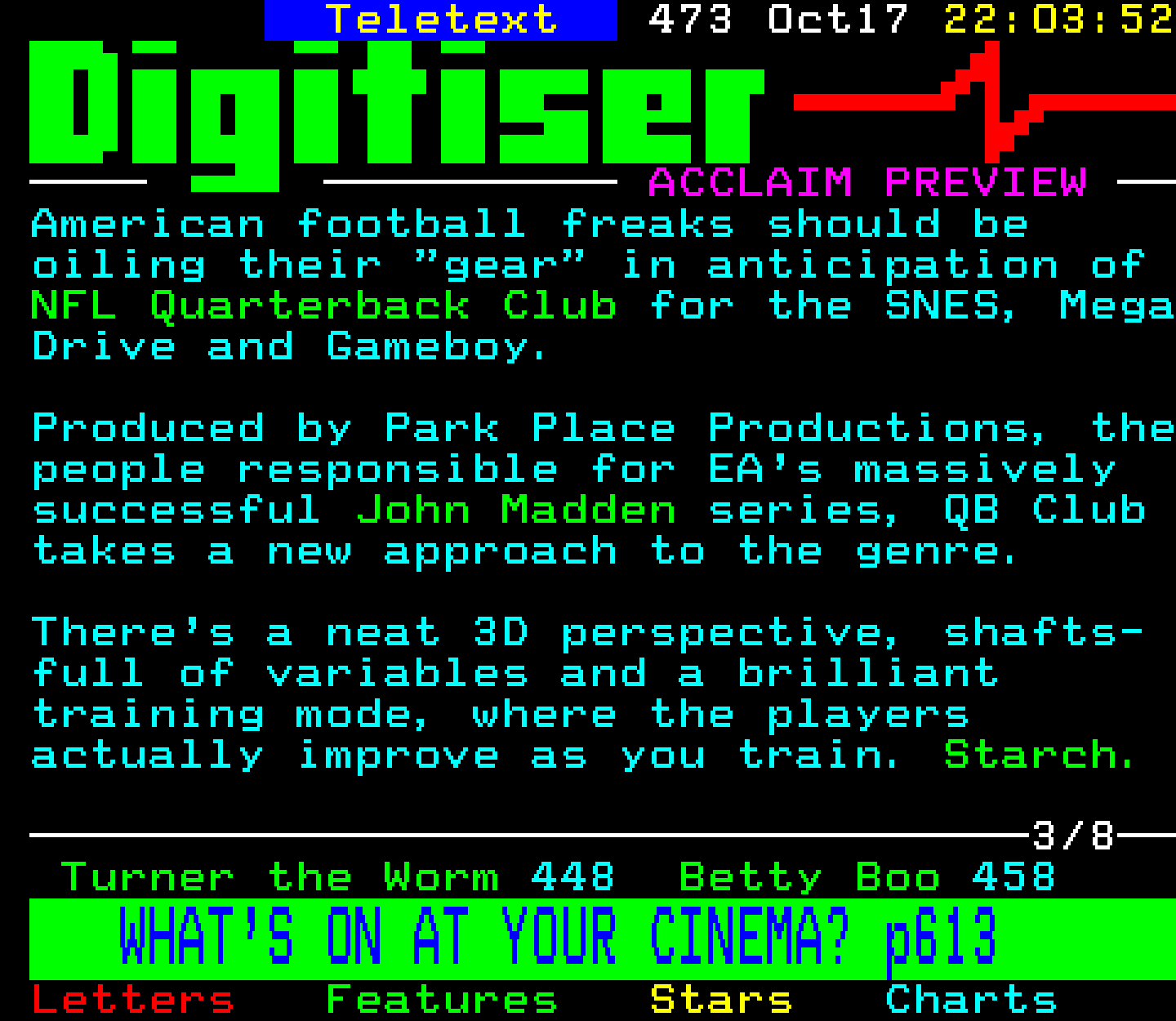 Digitiser, Teletext - 1993