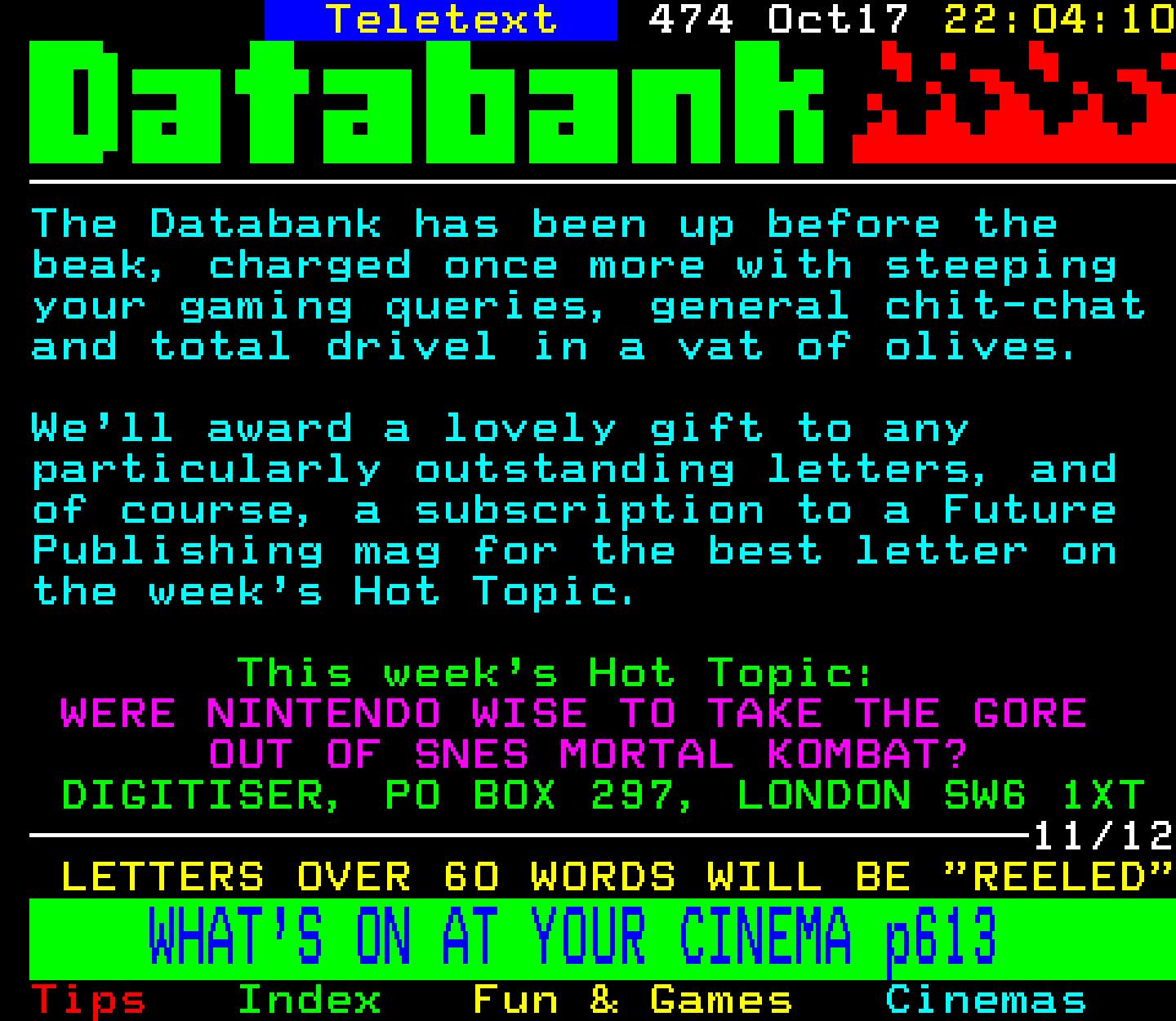 Digitiser, Teletext - 1993