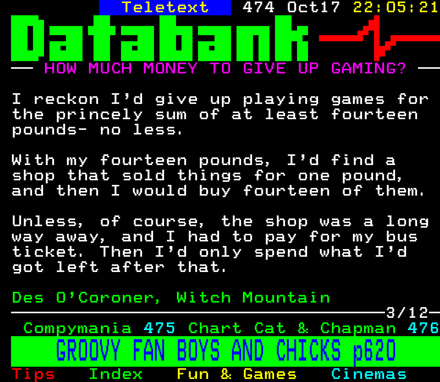 Digitiser, Teletext - 1993